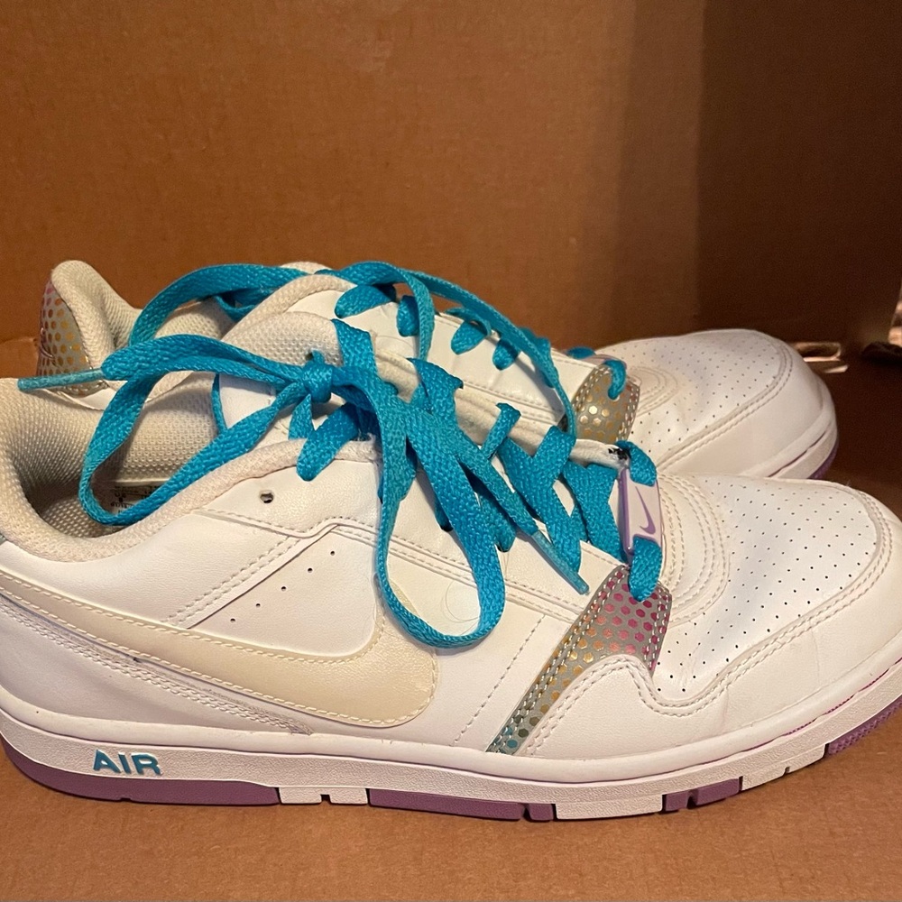 Nike Air Prestige iii Women’s Sneakers White Teal Purple Size 8 394656-145
